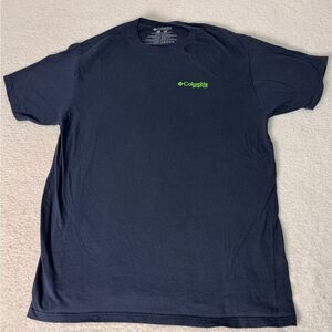 Columbia Blue and Green Short Sleeve Tee